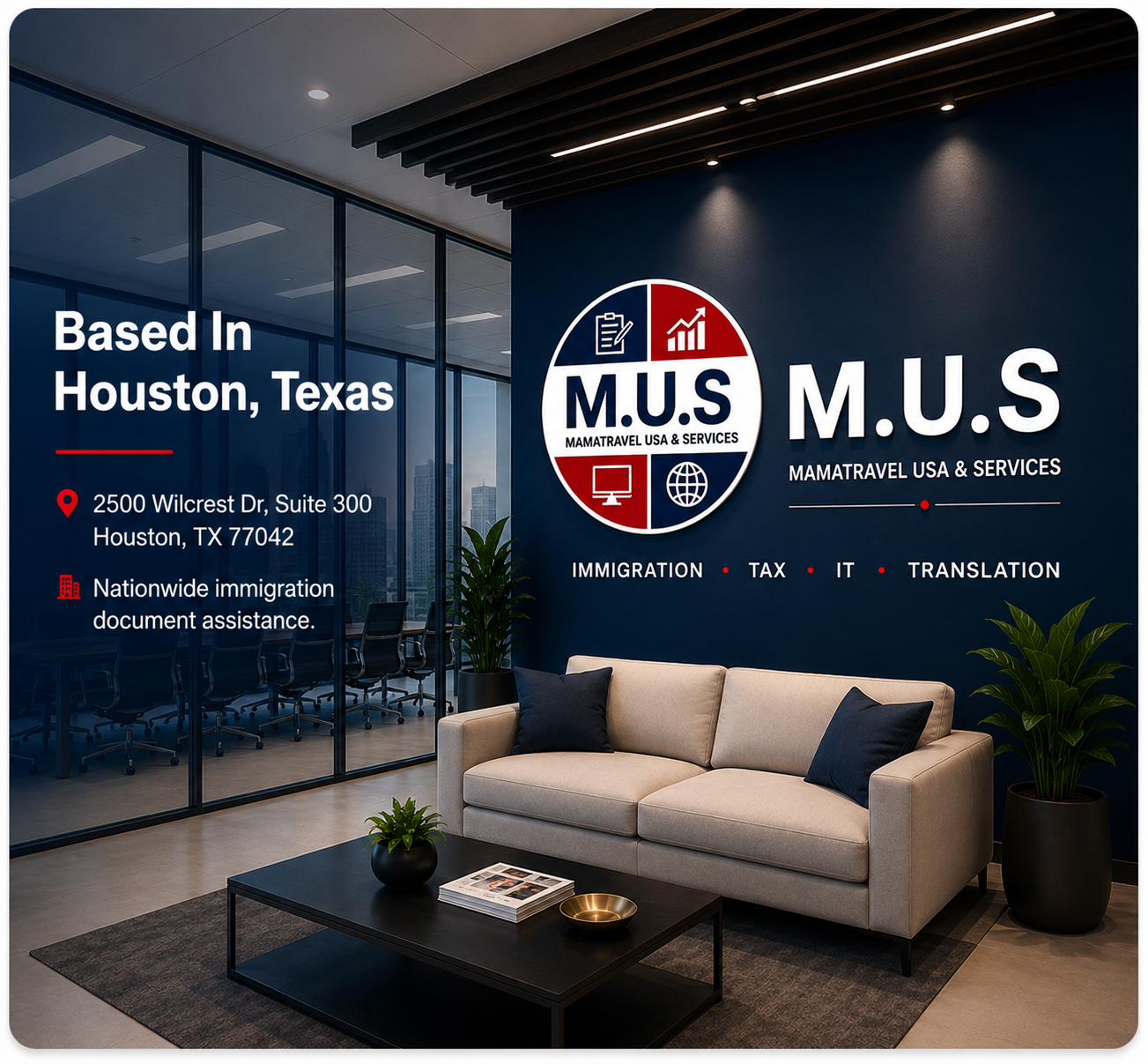 M.U.S Houston office - IRS Authorized E-File Provider